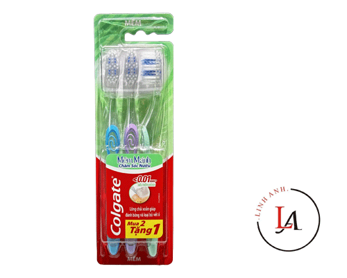 Bàn chải Colgate mềm mảnh chăm sóc nướu bộ 3